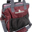 Maroon and gray bag with 'Classic Equine' logo on a white background