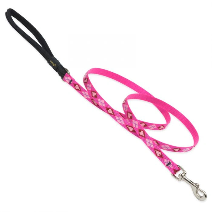 Dog Leash Lupine Pet Lifetime 6 Foot Lead 3/4" or 1" Puppy Original Designs - Hooves and Paws