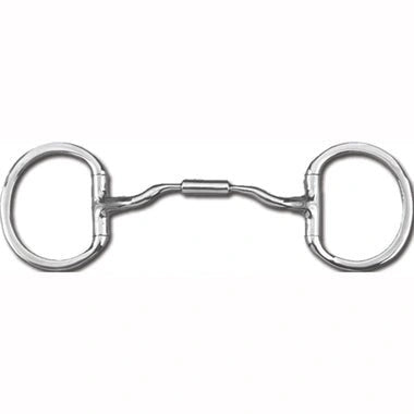 Myler Eggbutt Without Hooks With Stainless Steel Low Port Comfort Snaffle 5 1/2 Inch Mouth Copper Inlay Mb 04 - Hooves and Paws