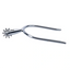 Weaver Leather Ladies' Copper Plated Quick On Spurs - 1.5" Shank with 9-Point Rowel