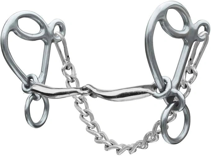 Professional's Choice Bit Short Loose Gag Snaffle 5 1/4" Silver PCB - 95B - Hooves and Paws