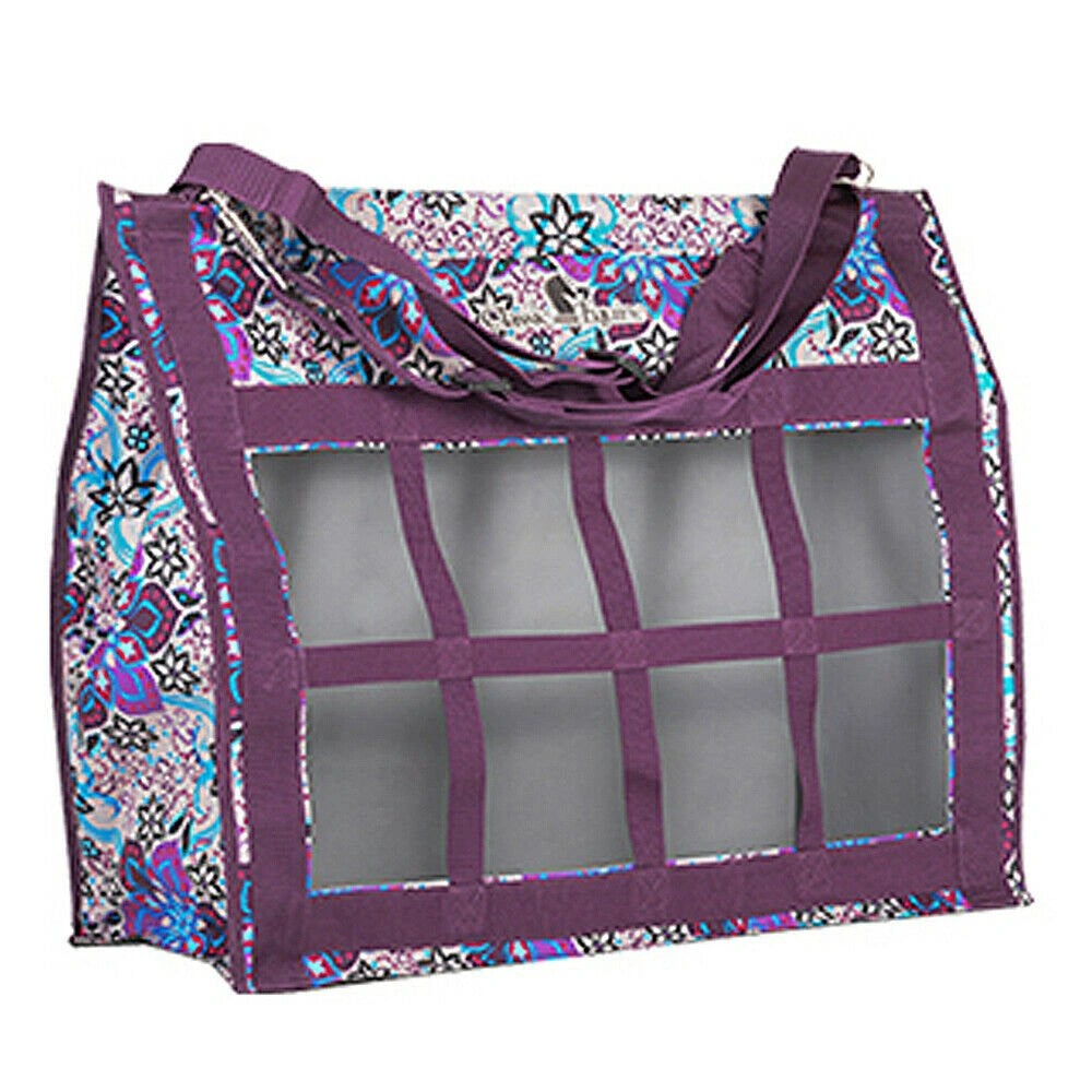 Classic Equine Western Horse Topload Hay Bag Heavy Duty Tote - Hooves and Paws