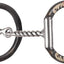 Classic Equine Floral Scroll D-Ring Bit with Twisted Wire - 5" Stainless Steel Sensitive Training Snaffle