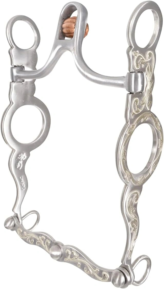 Classic Equine Les Vogt San Joaquin Port Bit - 8" Shank, 4:1 Leverage Ratio Cowhorse Bit