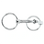 Weaver Leather Nickel Plated Snaffle Bit - 5 1/4" Slightly Curved Mouthpiece, 2 1/4" Rings
