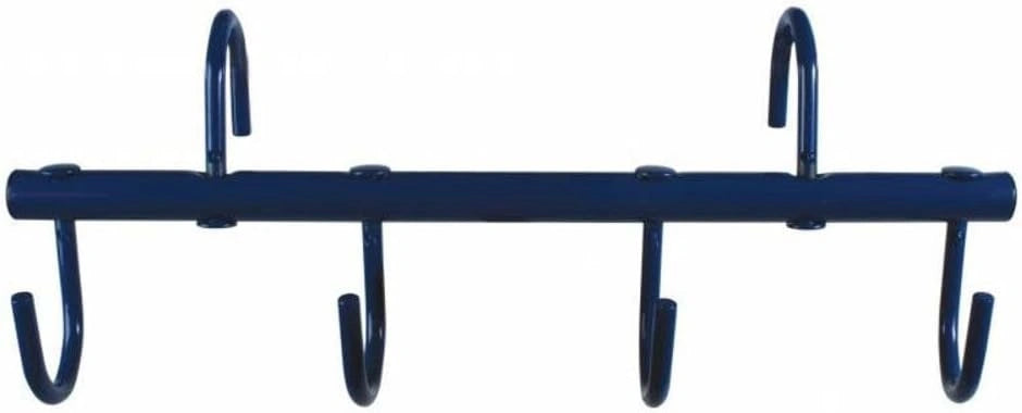 Professional's Choice Green 6-Hook Adjustable Metal Horse Tack Rack - Wall Mount Stable Organizer