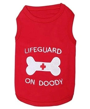 Parisian Pet Lifeguard On Doody Embroidered Tshirt - Hooves and Paws