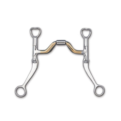 Myler Flat Shank With Cyprium Ported Barrel 5 Inch Mouth Curb Bit Sweet Iron Mb 33 - Hooves and Paws