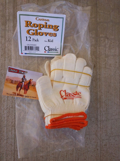 Classic Equine Classic Roping Glove 08 12 Pack - Hooves and Paws