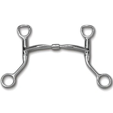 Myler Hbt Shank With Sweet Iron Comfort Snaffle 5 Inch Mouth Stainless Steel Copper Inlay Mb 01 - Hooves and Paws