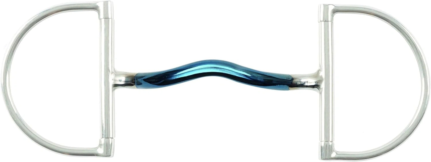 Shires Blue Alloy Hunter Dee with Mullen Mouth 87875 - Hooves and Paws