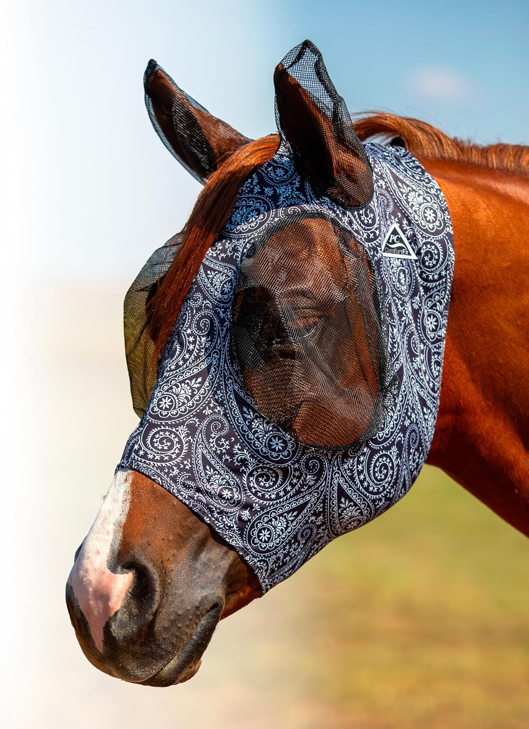 Professional's Choice Comfort-Fit Lycra Fly Mask with Mesh Ears