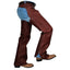 Weaver Premium Full Grain Leather Shotgun Western Riding Chaps with Fringe - Large