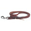Pro Choice 8ft Waterloop Roping Rein crafted from premium 5/8in heavy oil leather. This durable, rich brown equestrian rein features a sturdy silver swivel snap and a traditional waterloop tie for secure attachment. Ideal for roping, ranch work, or western riding, the high-quality oiled leather provides a supple, professional feel. A must-have piece of horse tack for performance and longevity.