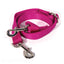 Professional's Choice 1in Nylon Tie Down Strap #8057 in vibrant pink. This high-quality equestrian accessory features durable nylon webbing with heavy-duty silver-tone swivel snap hooks and adjustable hardware. Ideal for horse training and everyday riding, this sturdy tie down combines reliability with a bold pop of color. A must-have piece of equestrian gear for horse owners and trainers looking for long-lasting performance and style.