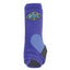 Professional's Choice 2XCOOL Sports Medicine Horse Boot in vibrant purple. This high-performance cooling horse boot features advanced moisture-wicking materials, a light blue supportive suspensory strap, and a breathable black mesh panel. Designed for maximum airflow and impact protection, the diamond logo showcases the 2XCOOL technology. Ideal for equestrian sports like barrel racing and jumping to keep horse legs cool and supported during intense training.