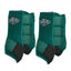 Professional's Choice 2XCOOL Cooling Horse Boots XC4 in Hunter Green. This value pack of four protective sports medicine boots features advanced cooling technology, triple hook-and-loop closures, and contoured fetlock support. Durable, breathable hunter green fabric provides superior impact protection for your horse's legs during training, jumping, or competition. High-performance equestrian gear designed for leg health, heat dissipation, and support.