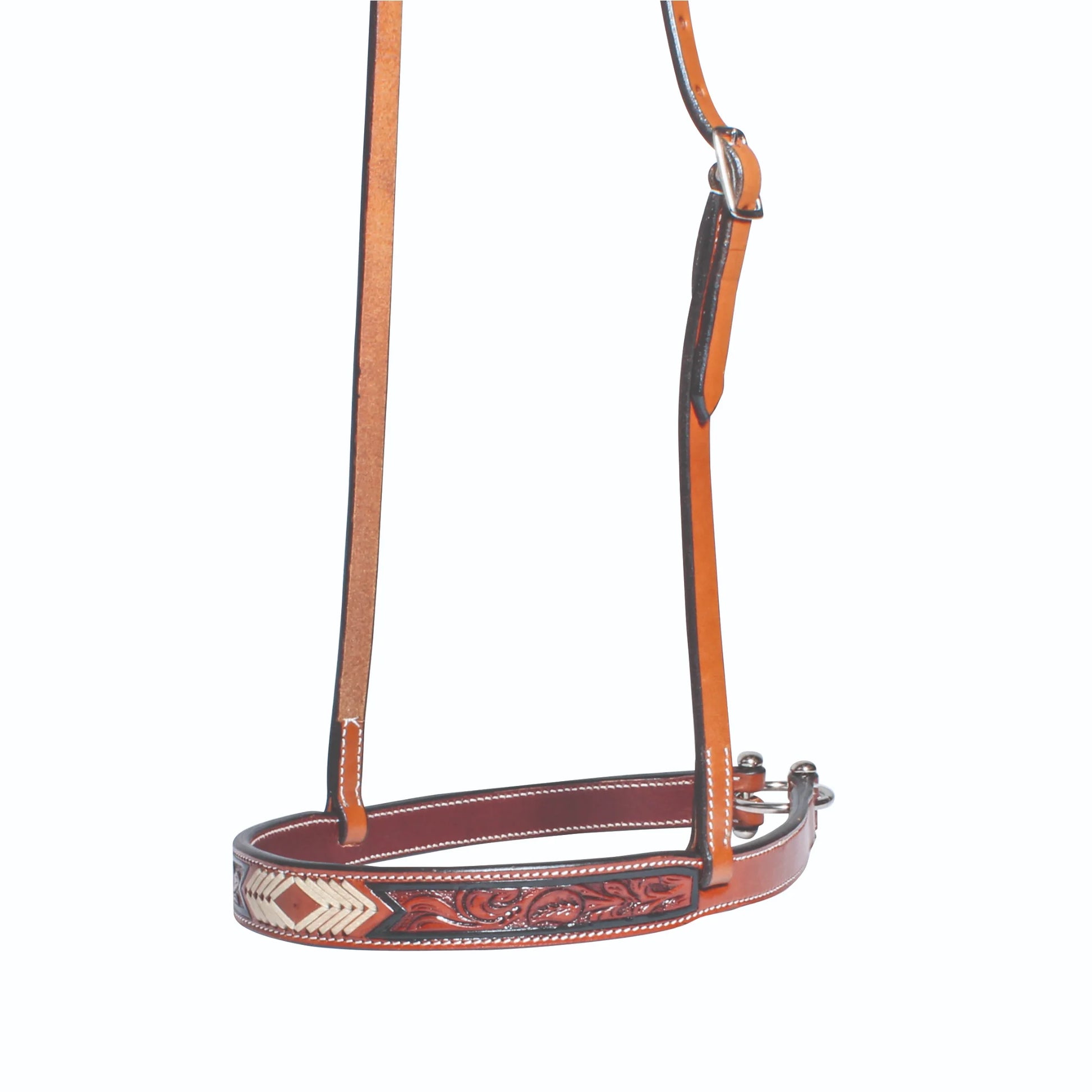 Professional's Choice Arrowhead Tiedown Noseband - Premium Western Leather Horse Tack
