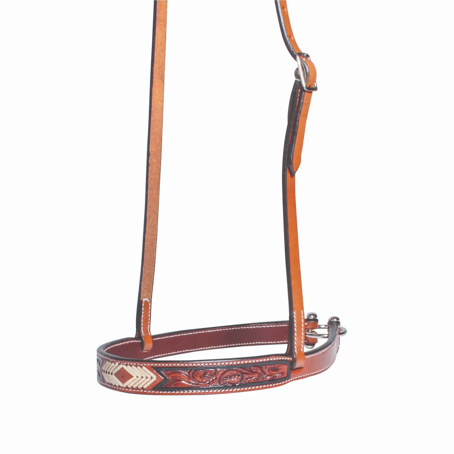 Professional's Choice Arrowhead Tiedown Noseband - Premium Western Leather Horse Tack 3P5012