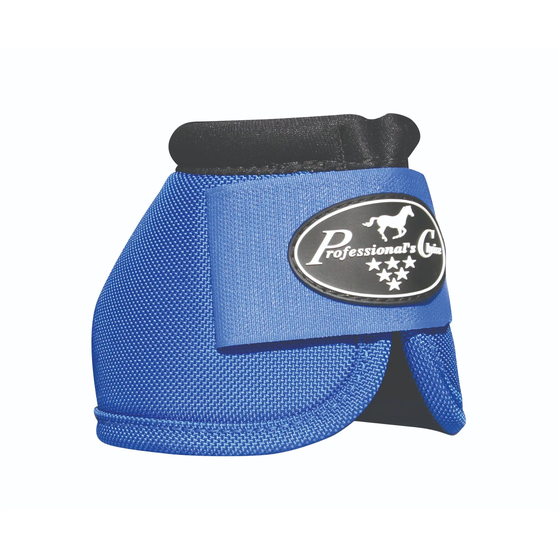 Professional's Choice Ballistic Bell Boots in royal blue, featuring a heavy-duty nylon outer and a soft neoprene collar for maximum comfort and hoof protection. These durable horse boots provide essential overreach protection with a secure hook-and-loop closure and a stylish logo patch. Ideal for jumping, training, or turnout, these high-performance equestrian boots ensure your horse's safety and style.