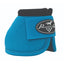 Professional's Choice Ballistic Bell Boots in bright blue, featuring a durable ballistic nylon outer and a comfortable black neoprene top roll. These high-performance horse bell boots include a secure hook-and-loop strap with the brand's signature logo. Ideal for providing ultimate hoof protection and preventing overreach injuries during riding or turnout. Must-have equestrian gear for safety and style.