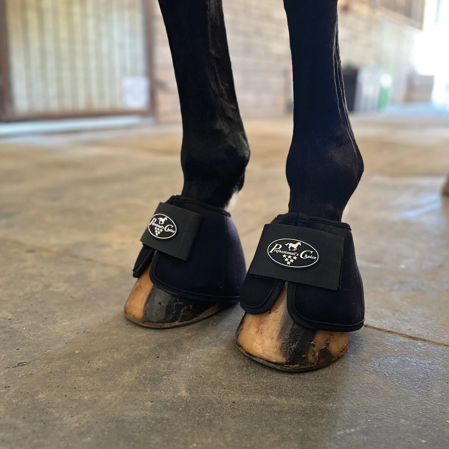 Professional's Choice Black Ice Bell Boots - Durable Overreach Protection - Multiple Sizes