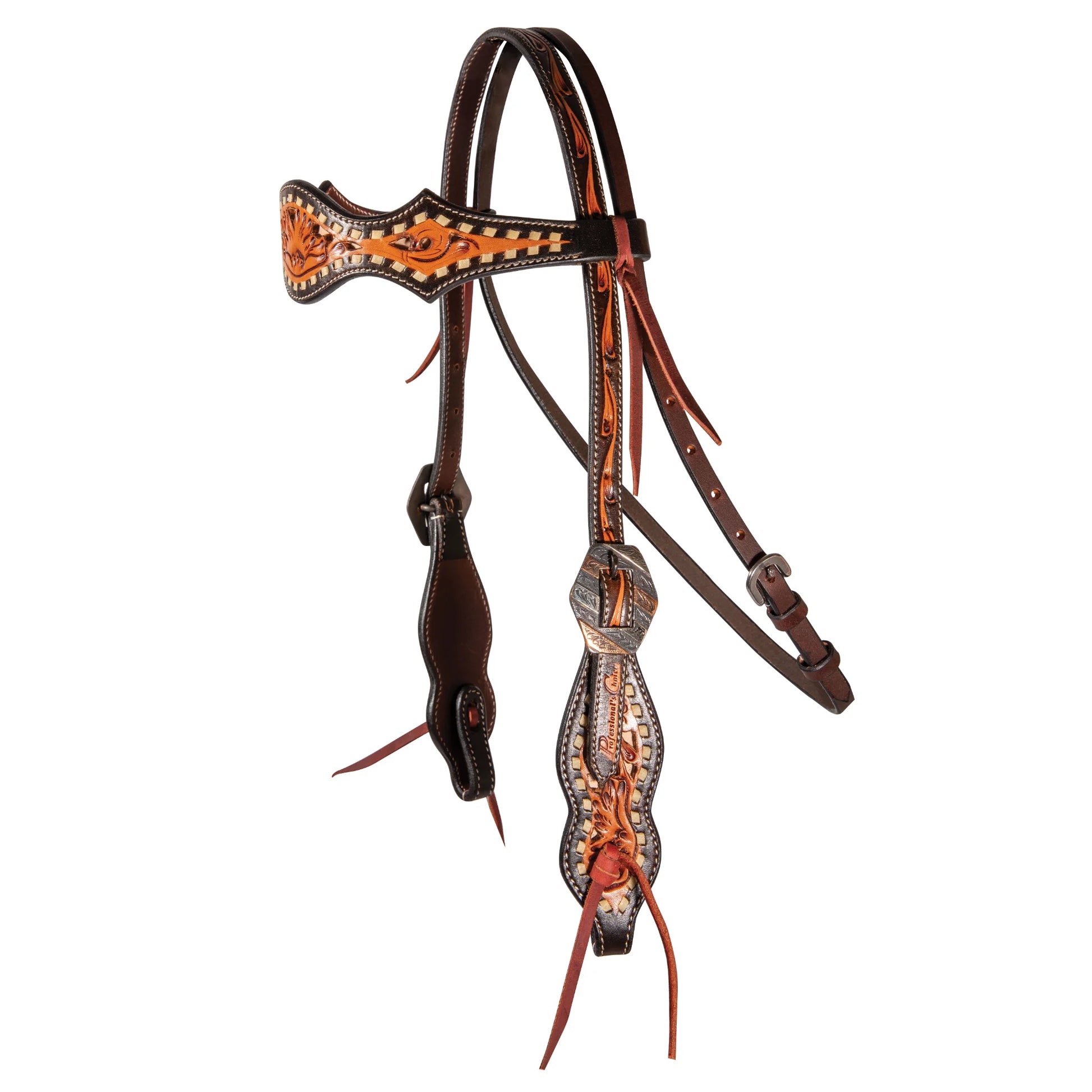 Professional's Choice Browband Headstall - Durable Western Leather Horse Tack