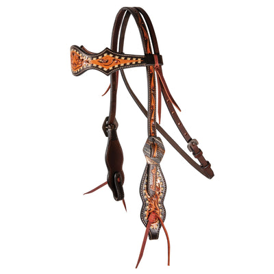 Professional's Choice Browband Headstall - Durable Western Leather Horse Tack