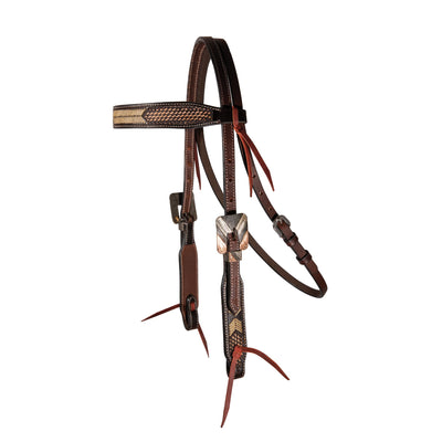 Professional's Choice Browband Headstall - Durable Western Leather Horse Tack
