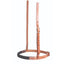 Professional's Choice Caveson crafted from premium chestnut leather with a durable black polyester-coated rubber noseband. This adjustable horse noseband features white reinforced stitching and a silver-tone buckle for a custom fit. A high-quality equestrian accessory designed for training and control, blending durability with professional style for riders of all disciplines.