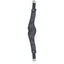 Professional's Choice Contoured VenTECH Neoprene Jump Girth in black, designed for maximum comfort and performance. This ergonomic English horse girth features breathable, non-slip neoprene, triple-fold elastic ends, and stainless steel roller buckles. The contoured shape provides superior elbow clearance, while the center D-ring allows for easy attachment of training aids. Perfect for show jumping and everyday schooling.