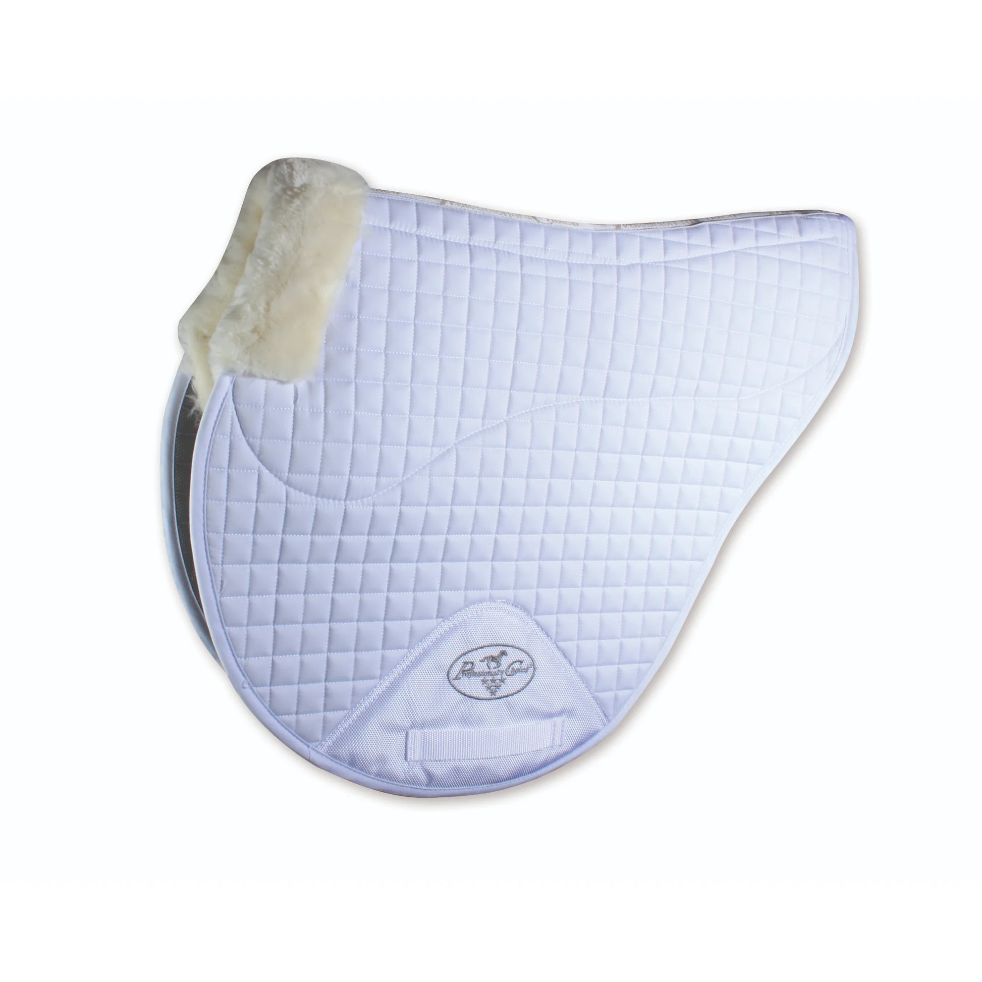 Professional's Choice Cross Country Saddle Pad with Fleece - White - 23" x 20"