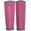 Professional’s Choice Deluxe Fly Boots in vibrant raspberry pink with grey trim. These breathable mesh horse boots offer ultimate leg protection against biting flies, pests, and harmful UV rays. Featuring reinforced vertical stays to prevent sagging and a secure hook-and-loop closure, these durable fly boots are essential equestrian gear for keeping your horse comfortable and bite-free in the pasture all summer long.