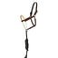 Professional's Choice Double Rawhide Chocolate Roughout Leather Halter with Lead