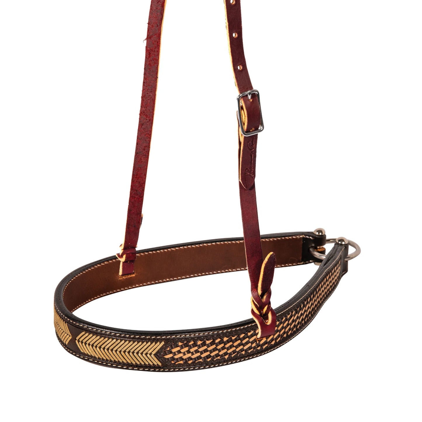 Professional's Choice Equine Noseband - Premium Leather Training Tack for Performance Horses