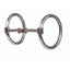 Professional's Choice Equisential O Ring Bit featuring large stainless steel loose rings and a double-jointed twisted wire mouthpiece with a central copper roller. This high-quality equestrian bit promotes salivation and relaxation through its textured surface and copper link. A versatile loose ring snaffle ideal for training and daily horse riding, offering both durability and clear communication between horse and rider.