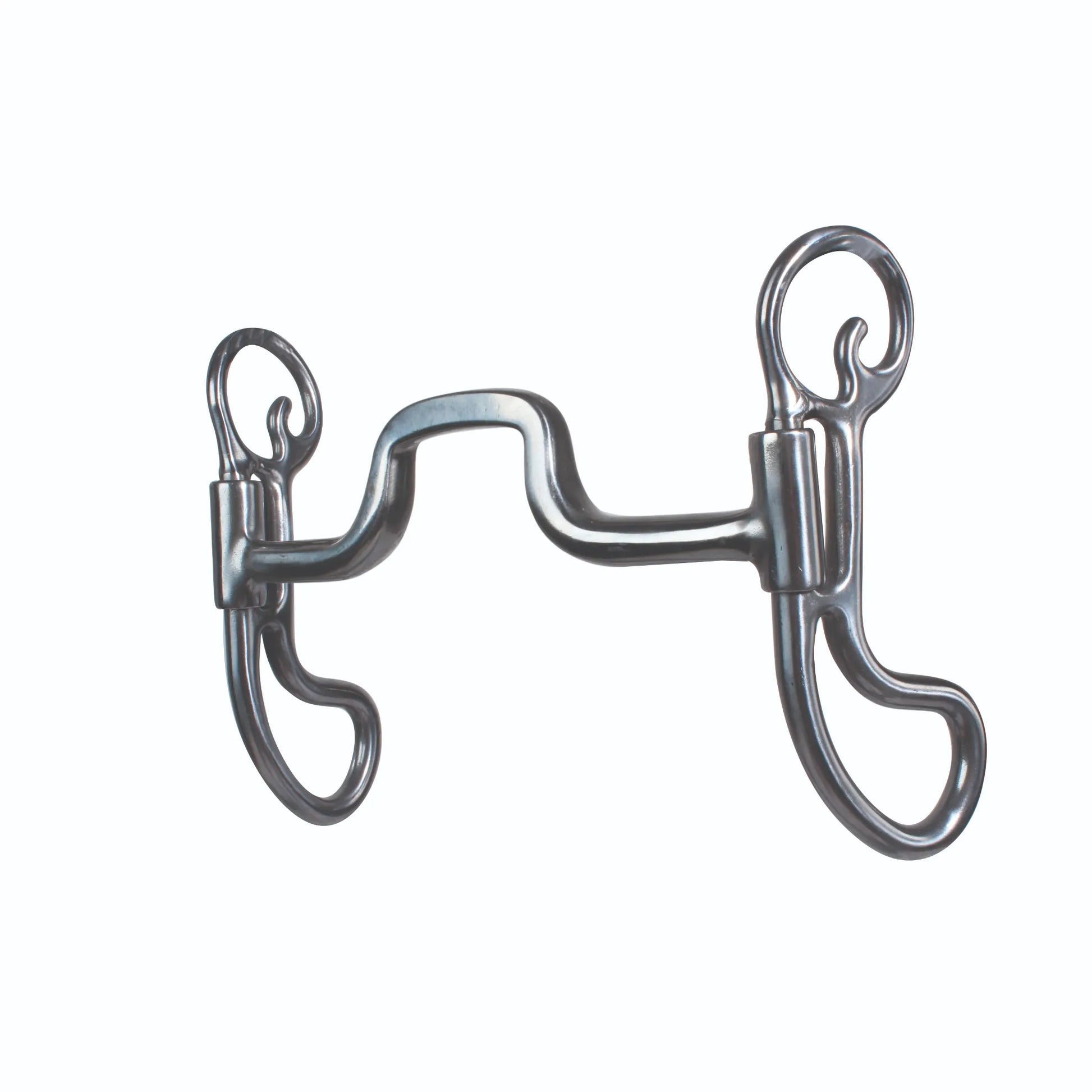 Professional's Choice Equisential Teardrop Bit for Horses featuring a 5-inch high port mouthpiece. This durable, polished silver-finish curb bit is crafted with elegant teardrop-shaped shanks and large rein loops for precise communication. An essential piece of professional horse tack and western equestrian equipment designed for performance and style.