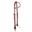 Professional's Choice Heavy Oil One Ear Headstall with Rawhide Accents & 2-Buckle Adjustment - 5/8"