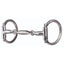 Professional's Choice 5 1/4" D-Ring 3-Piece Snaffle Bit (PCB-98A) in polished stainless steel. This high-quality equine bit features a double-jointed mouthpiece with a smooth center link for enhanced comfort and communication. The fixed D-ring cheeks offer stability and lateral control, making it a versatile choice for training, English, or Western riding. Durable and sleek horse tack designed for performance and gentle pressure.