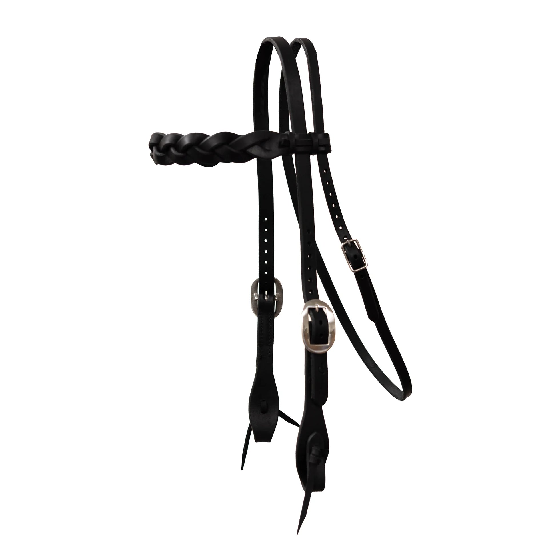 Professional's Choice Infinity Braid Browband Headstall - 3/4" Width Western Leather Bridle