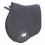 Black Professional's Choice Jump Pad with breathable VenTECH lining and a sleek diamond-quilted finish. This contoured English saddle pad features a reinforced girth patch for durability and D-ring straps for a secure fit. Designed for jumping and daily schooling, it offers moisture-wicking comfort and shock absorption, making it a must-have piece of performance horse tack.