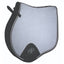 Professional's Choice Jump Pad with VenTECH Lining in gray and black. This high-performance jumping saddle pad features diamond quilting, breathable VenTECH mesh, and elegant silver-braided piping. The contoured design ensures a perfect fit under close-contact saddles, while the reinforced girth patch adds durability. Perfect for show jumping or everyday schooling, this stylish gray English saddle pad is a must-have for the modern equestrian.