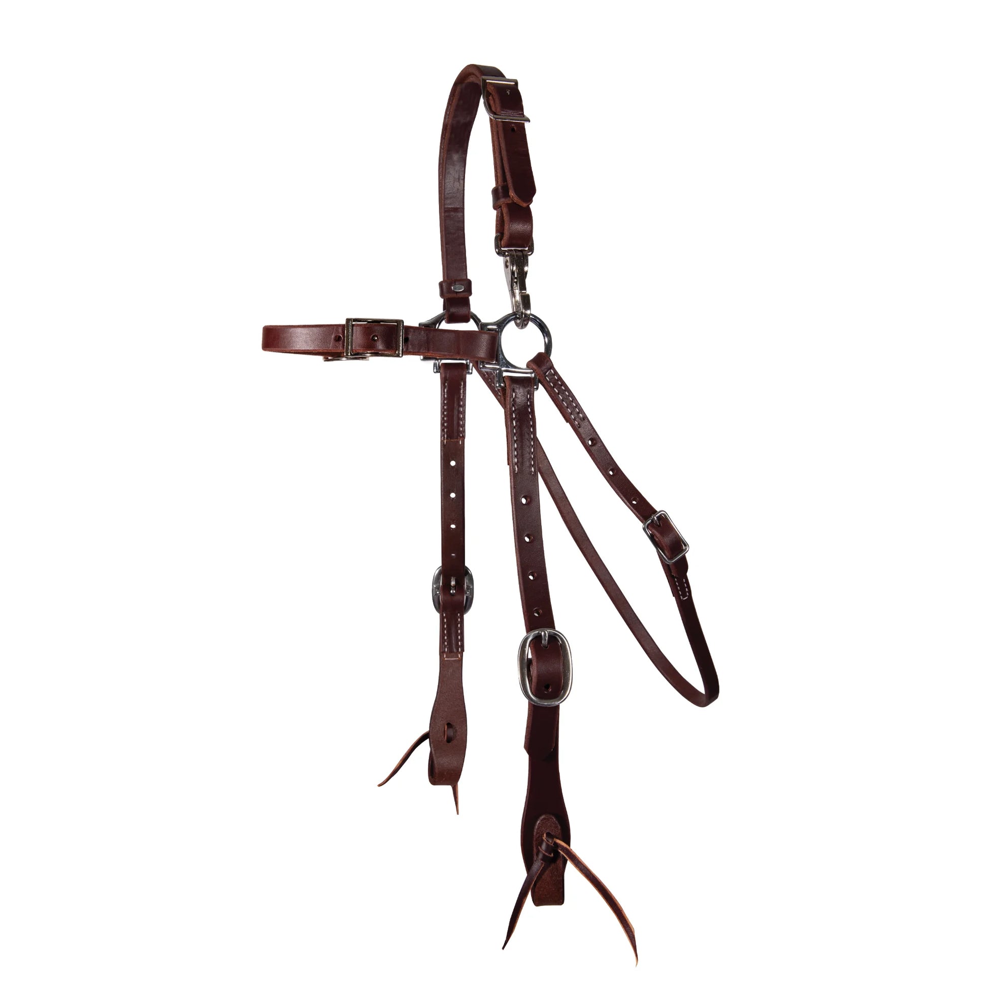Professional's Choice Mule Heavy Oil Headstall with Snap - Durable Leather Working Tack