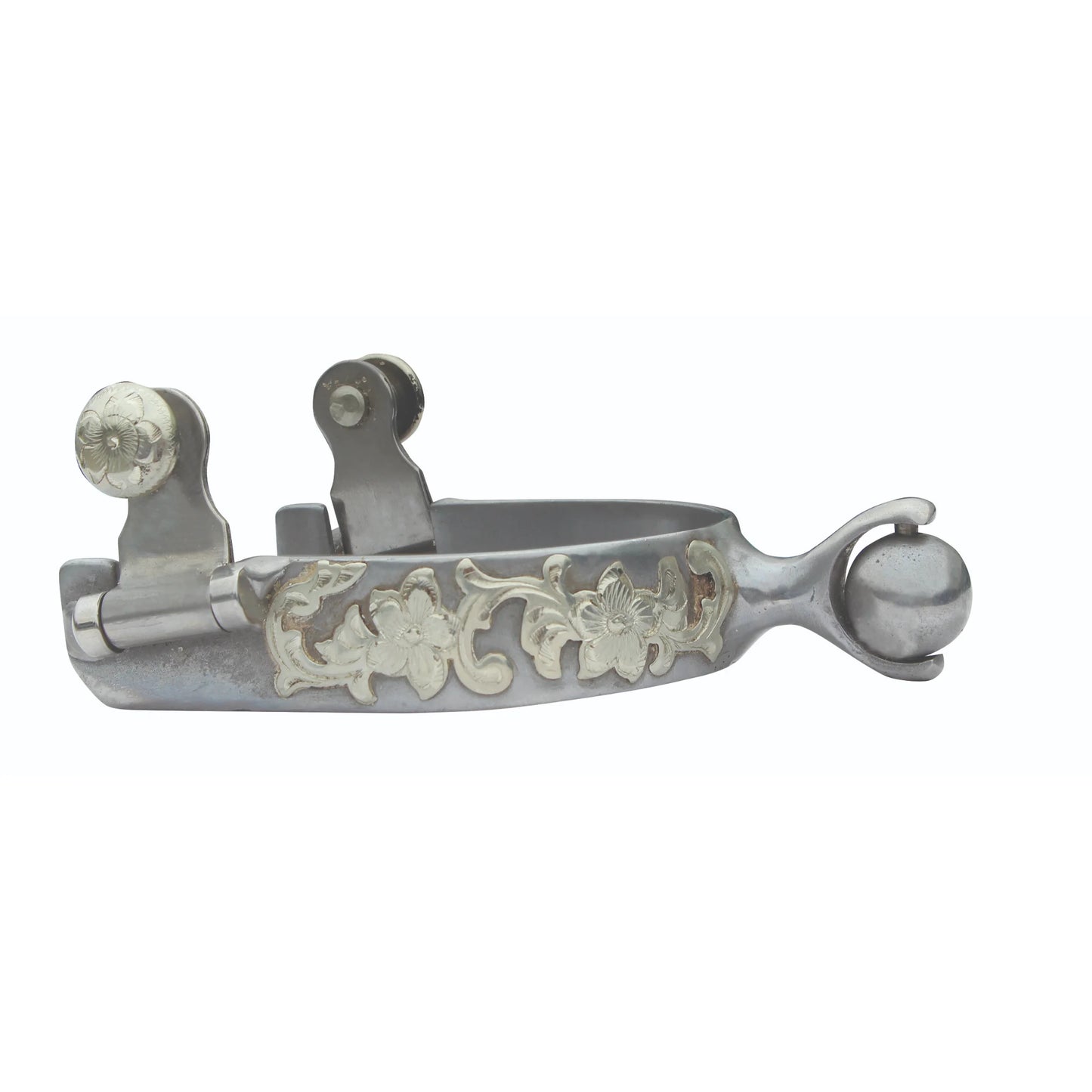 Professional's Choice PC Floral Ball Western Spurs - 1.75" Shank Length