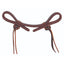 Professional's Choice Ranch Pineapple Knot Bit Hobble in premium dark brown leather. This high-quality western horse tack features durable leather straps with adjustable loops and intricate decorative pineapple knots. Essential equestrian gear for stabilizing the bit and preventing it from pulling through the horse's mouth. Ideal for ranch work, training, and western riding enthusiasts looking for professional-grade performance and classic style.