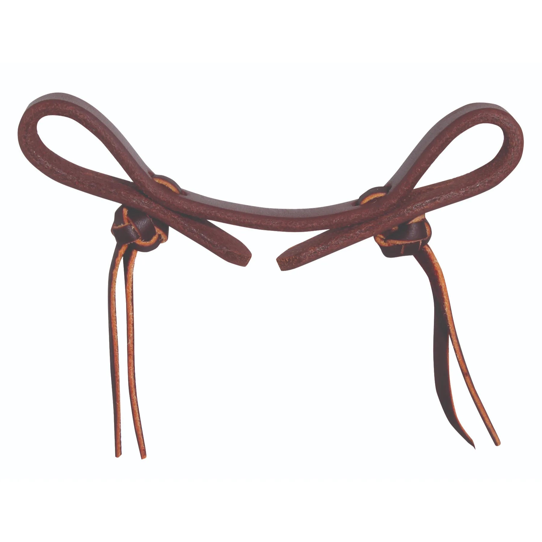 Professional's Choice Ranch Pineapple Knot Bit Hobble in premium dark brown leather. This high-quality western horse tack features durable leather straps with adjustable loops and intricate decorative pineapple knots. Essential equestrian gear for stabilizing the bit and preventing it from pulling through the horse's mouth. Ideal for ranch work, training, and western riding enthusiasts looking for professional-grade performance and classic style.