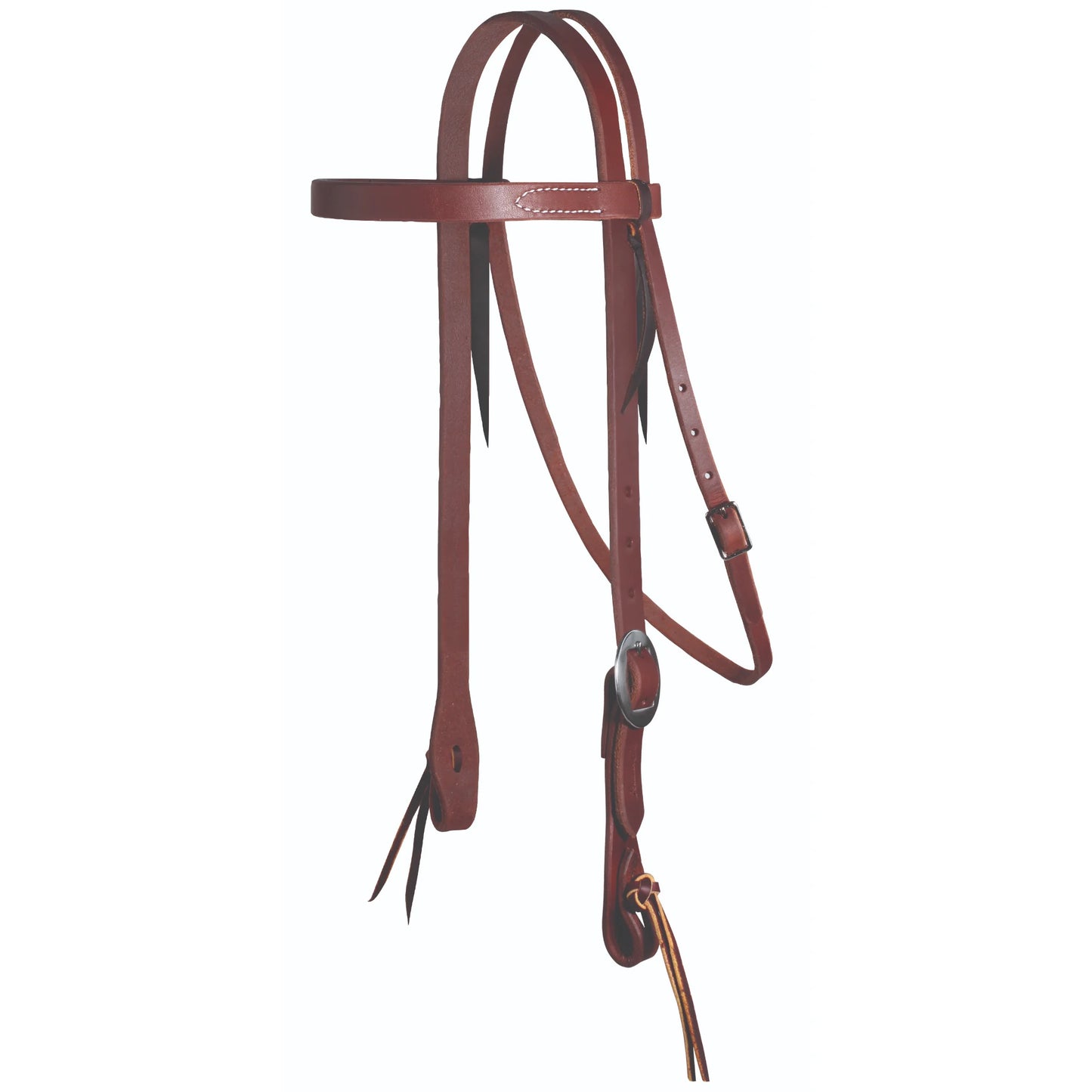 Professional's Choice Rawhide Browband Headstall - 3/4" Width, Single Buckle