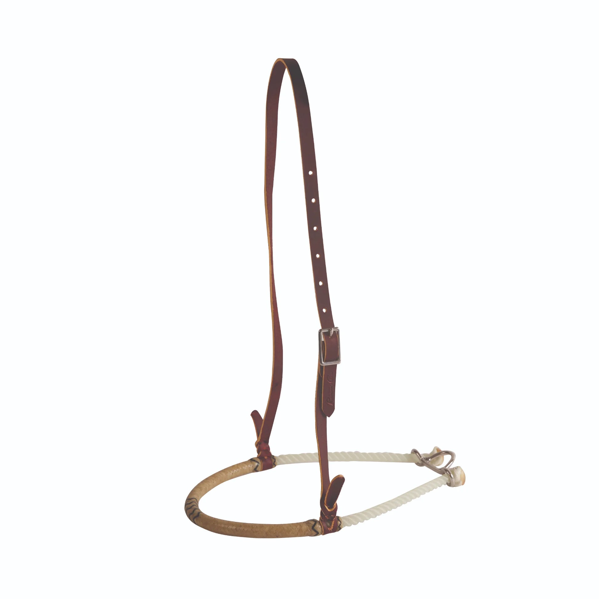 Professional's Choice Rawhide Noseband - Durable Hand-Braided Western Training Tack