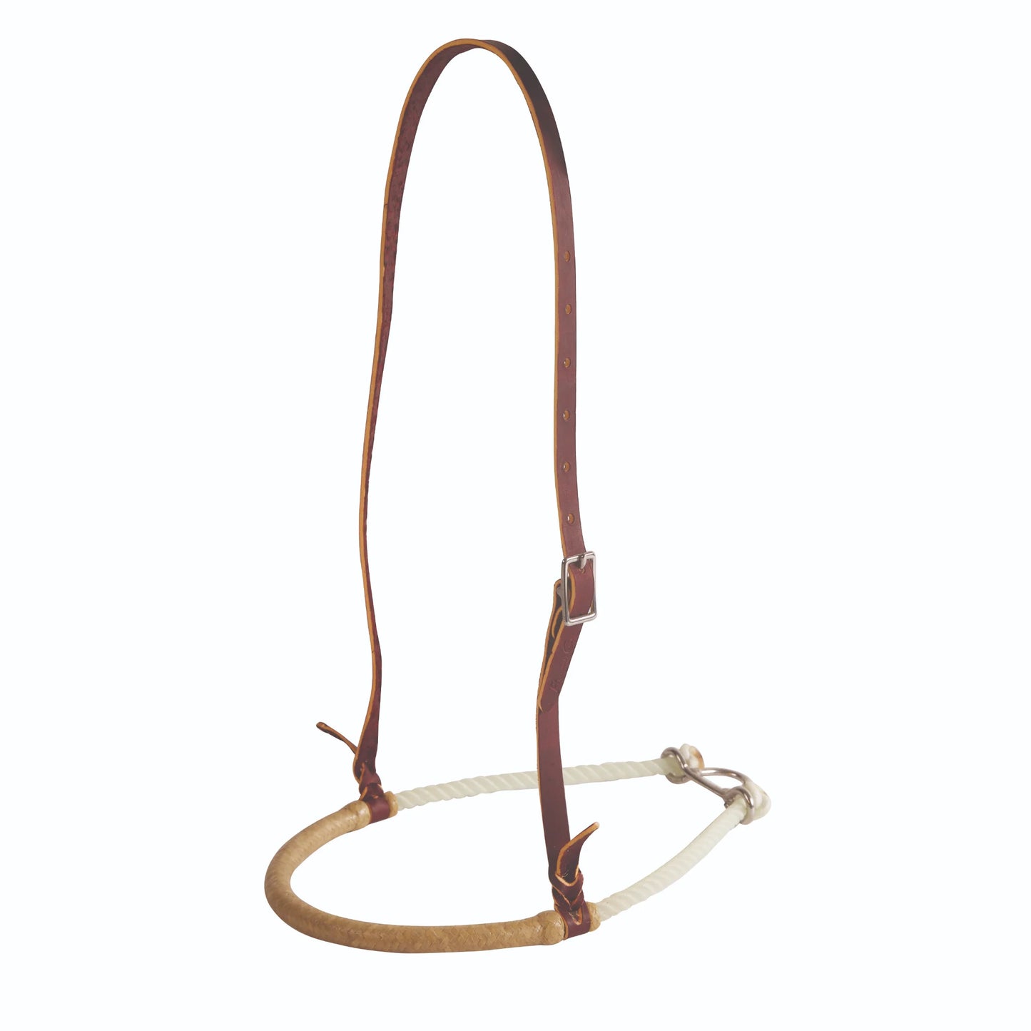 Professional's Choice Rawhide Noseband - Durable Hand-Braided Western Training Tack