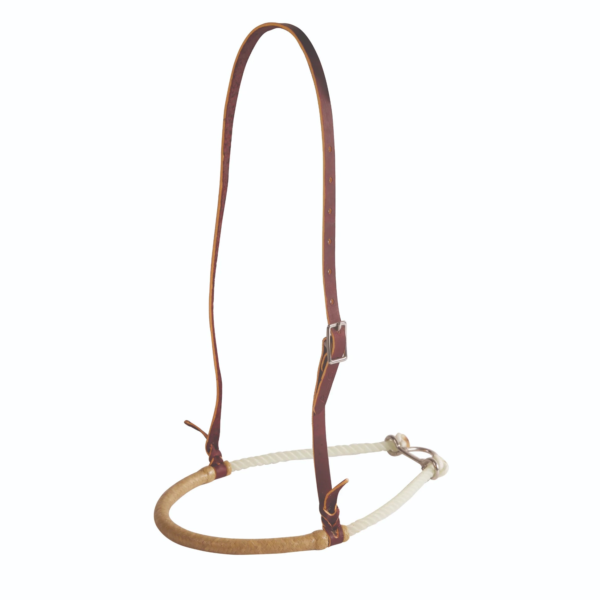 Professional's Choice Rawhide Noseband - Durable Hand-Braided Western Training Tack